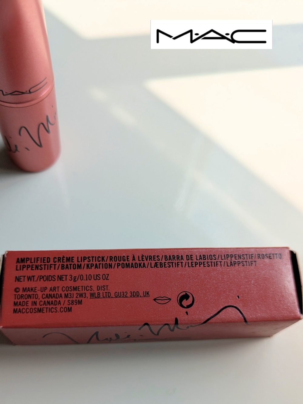 Limited Edition MAC Nicki Minaj Nicki's Nude Lipstick -crème Pink/Peach RARE - Picture 10 of 11